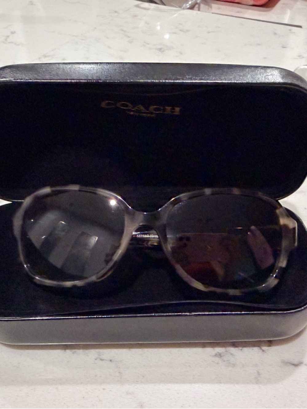 Coach Women's Tortoiseshell Sunglasses - Gray Lenses
